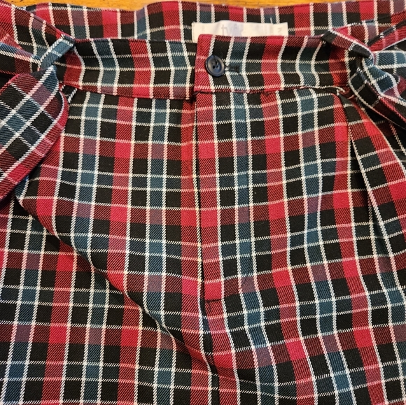 Plaid Mini Skirt with Tie - Picture 5 of 6